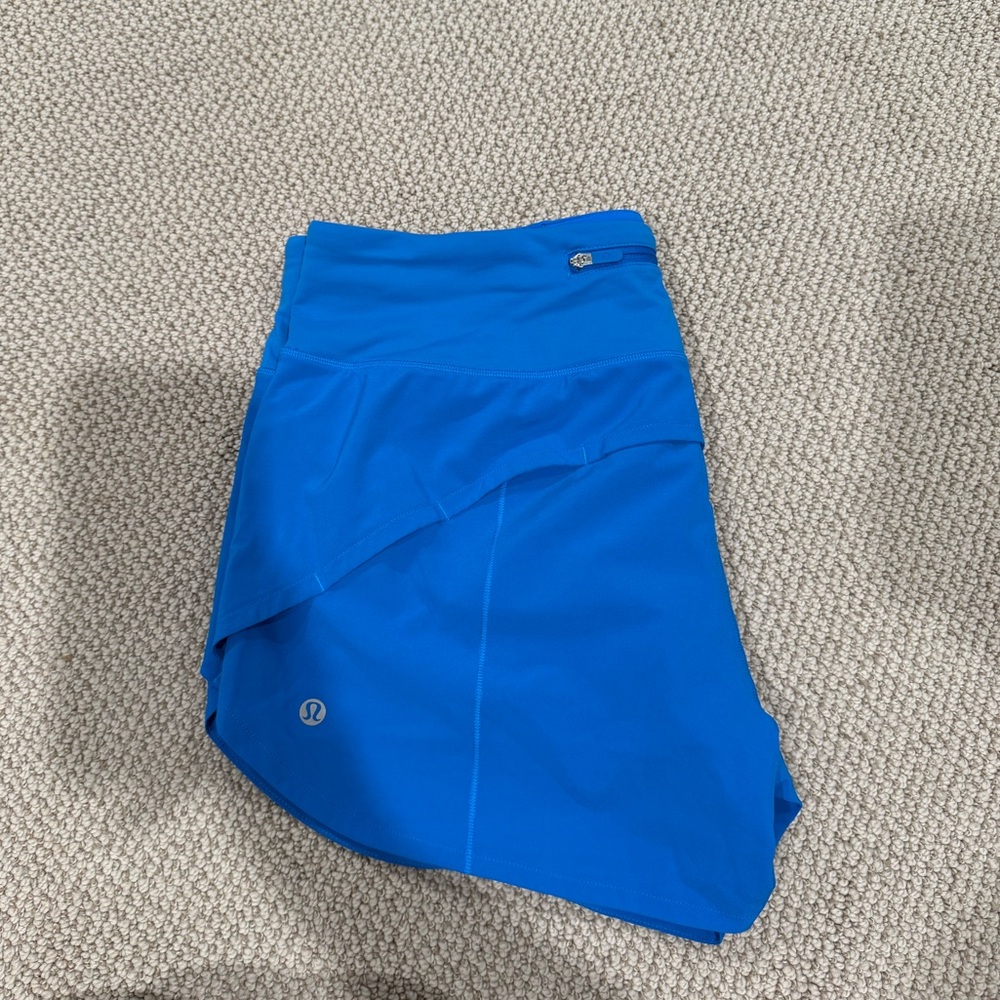 Lululemon Speed Up High Rise Line Shorts 4”